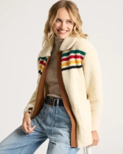 WOMEN'S GLACIER SUNSET SHERPA FLEECE JACKET