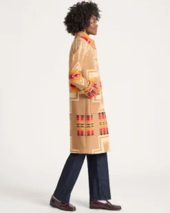 WOMEN'S HARDING ARCHIVE BLANKET COAT