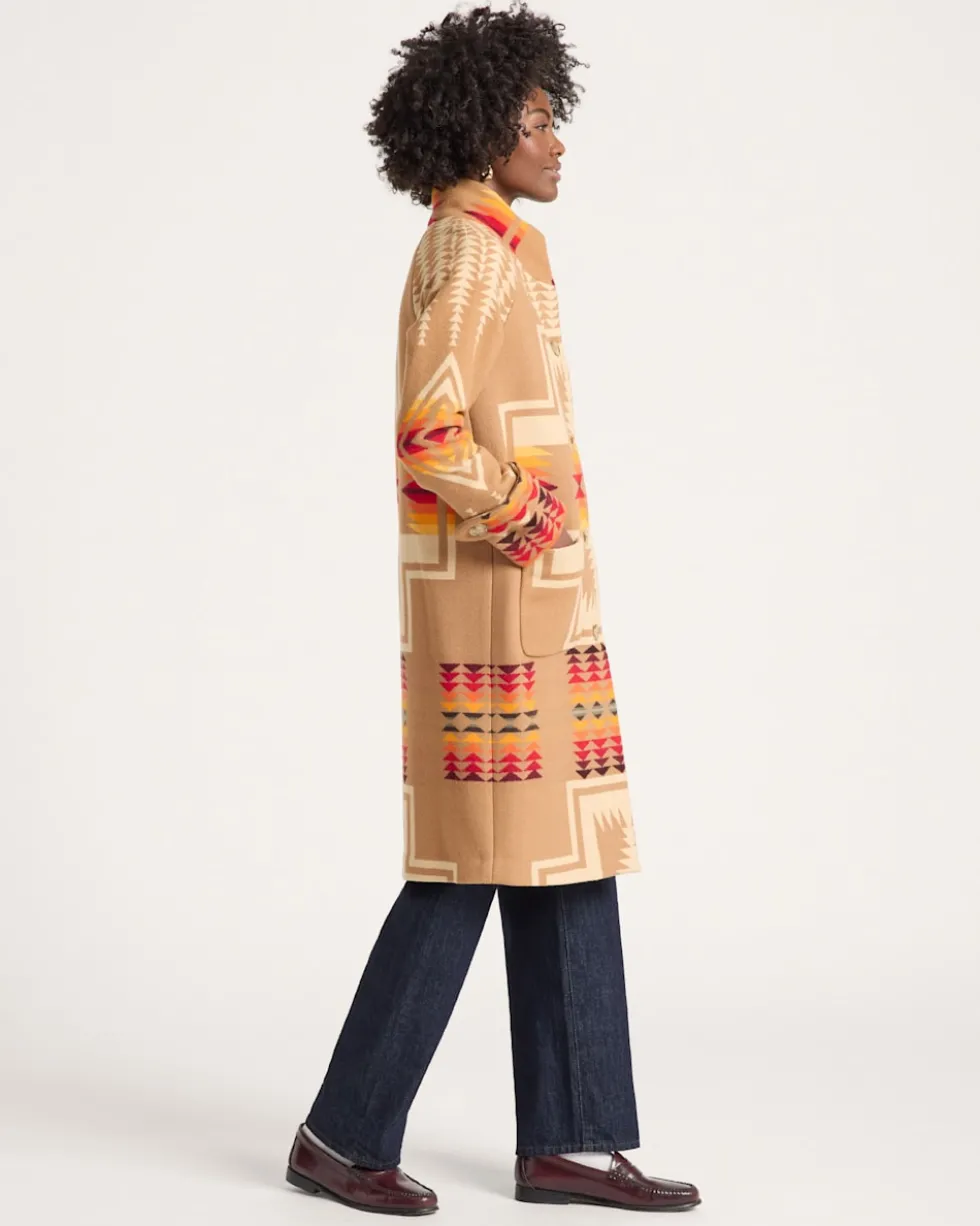WOMEN'S HARDING ARCHIVE BLANKET COAT