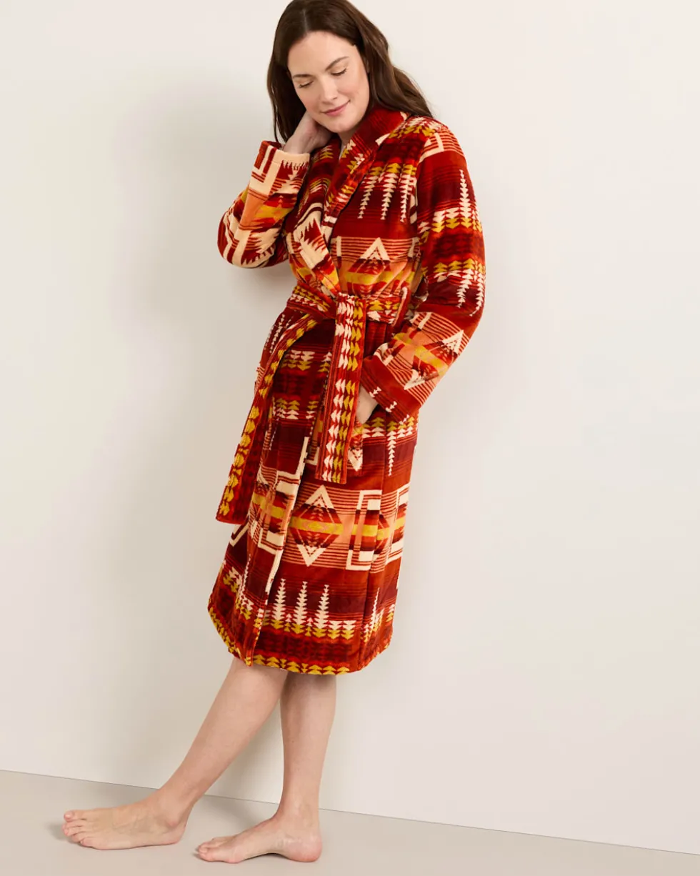 WOMEN'S HARDING COTTON TERRY VELOUR BATHROBE