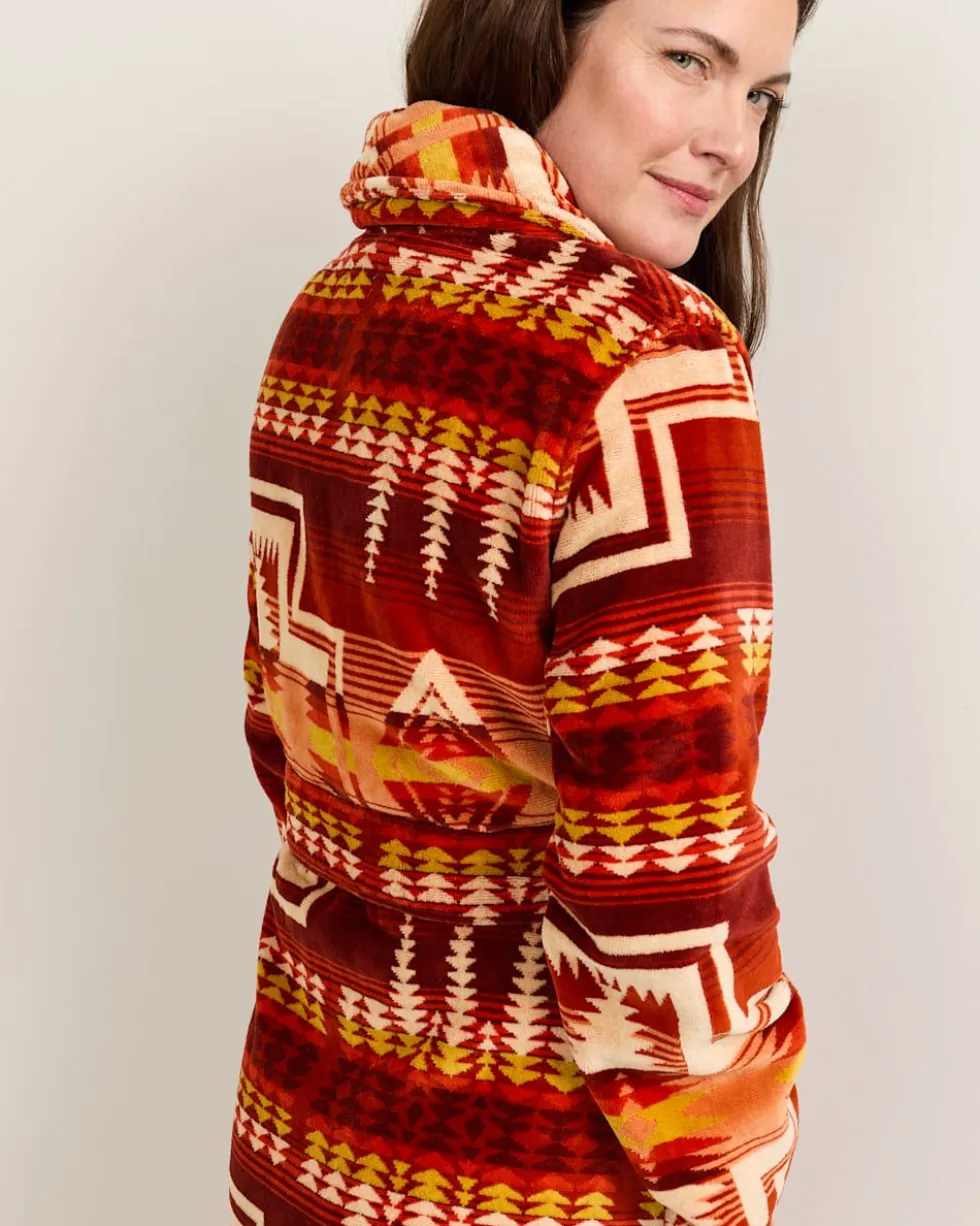WOMEN'S HARDING COTTON TERRY VELOUR BATHROBE