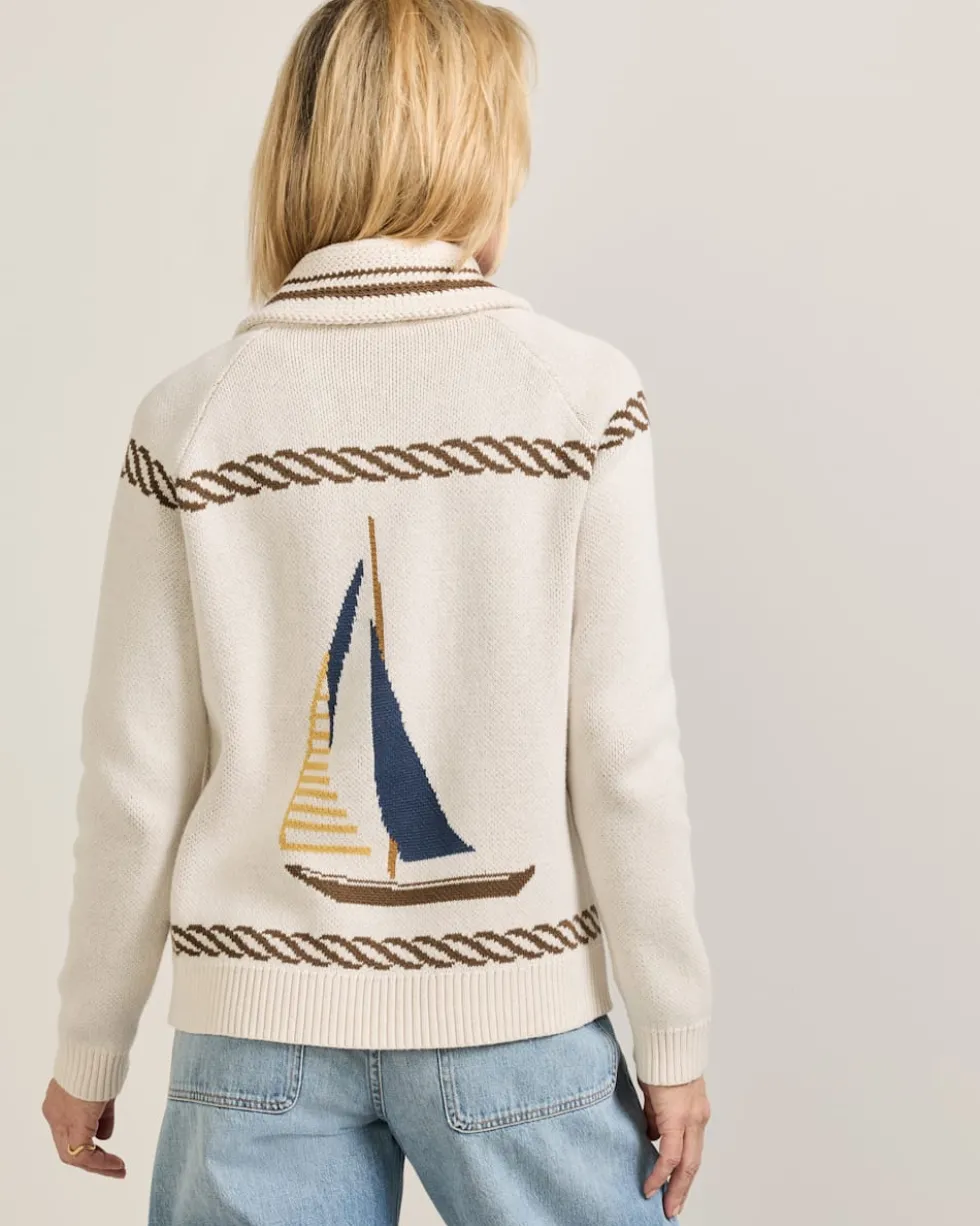 WOMEN'S LAKESIDE COTTON CARDIGAN