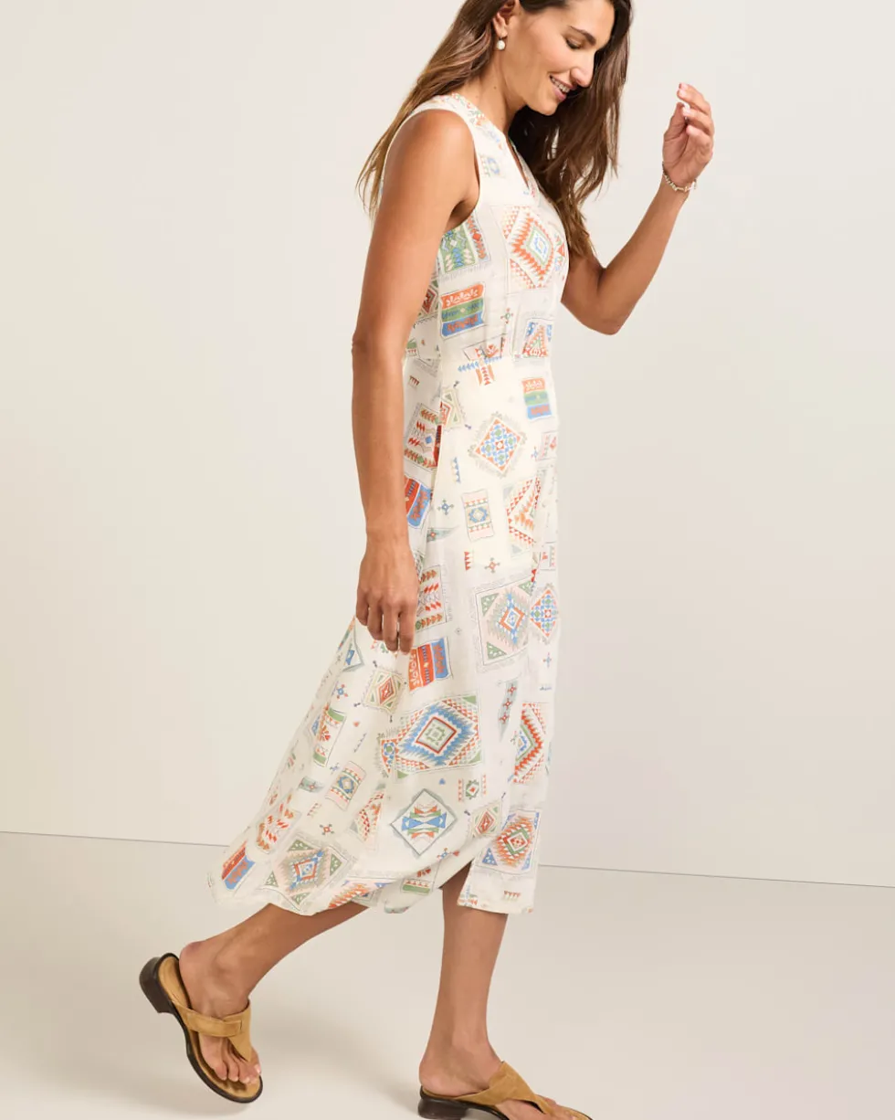 WOMEN'S LANA SLEEVELESS LINEN DRESS