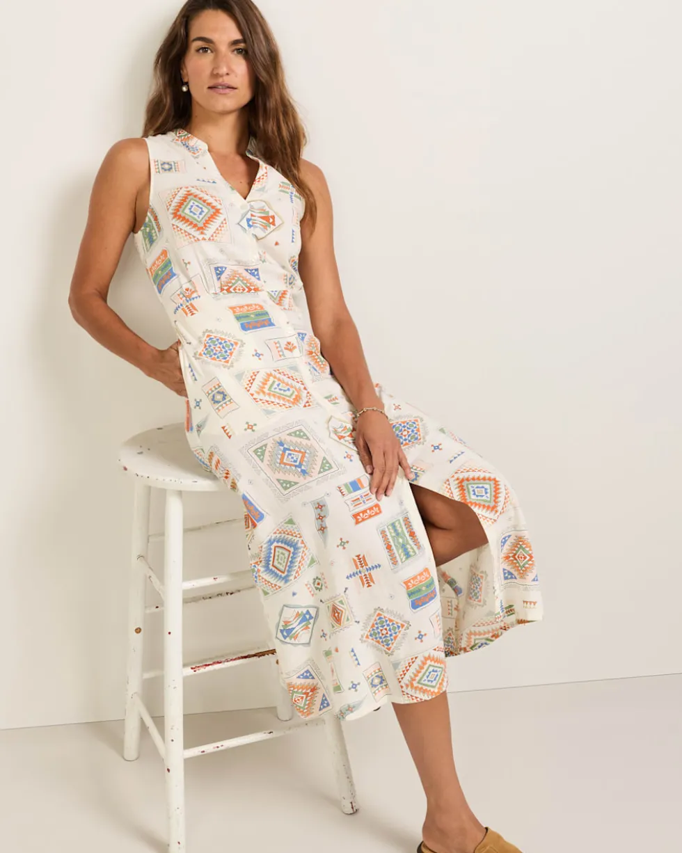 WOMEN'S LANA SLEEVELESS LINEN DRESS