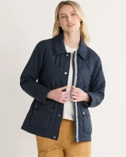WOMEN'S MARIGOLD CRINKLE QUILTED BARN COAT