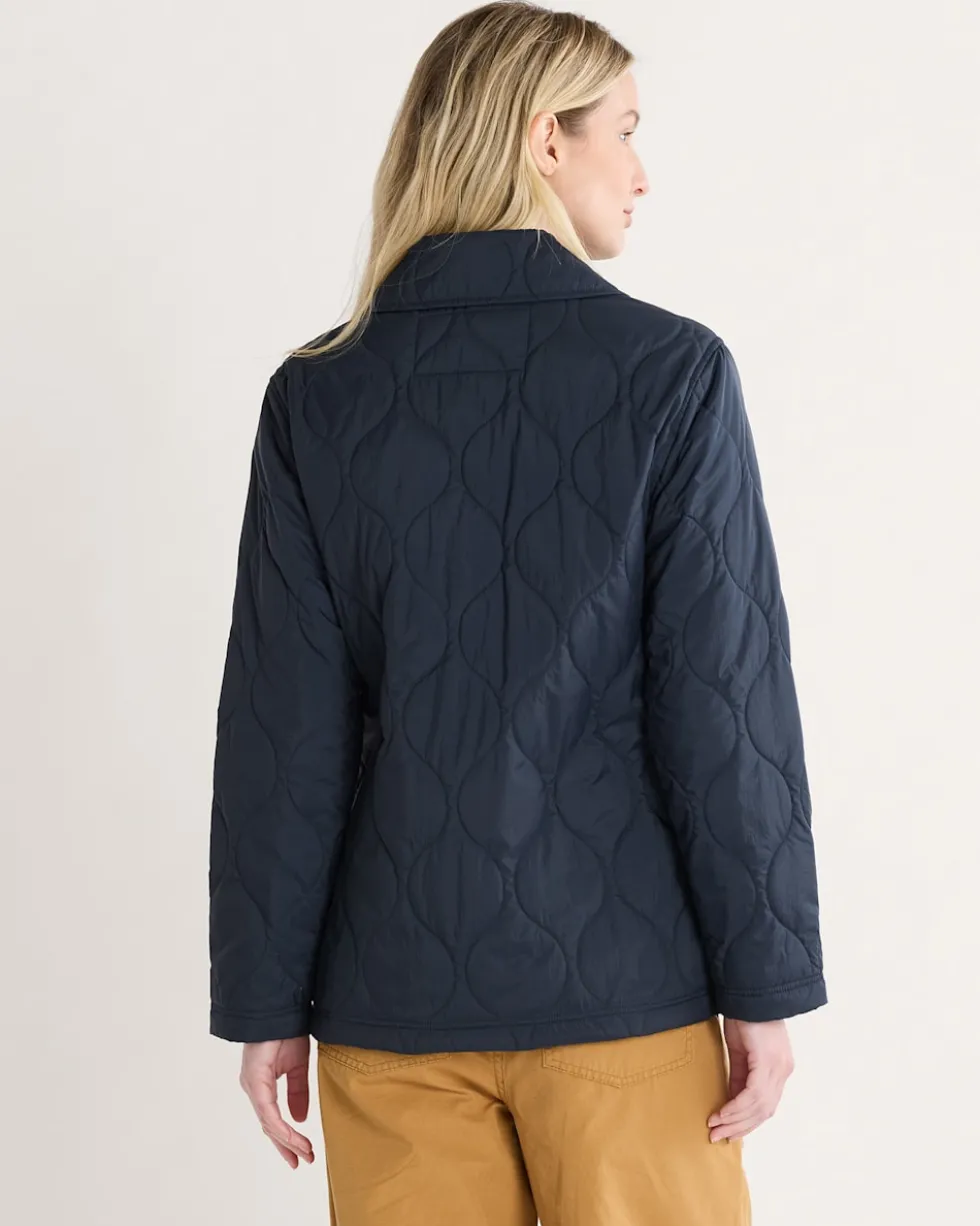 WOMEN'S MARIGOLD CRINKLE QUILTED BARN COAT