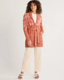 WOMEN'S MONTEREY BELTED COTTON CARDIGAN