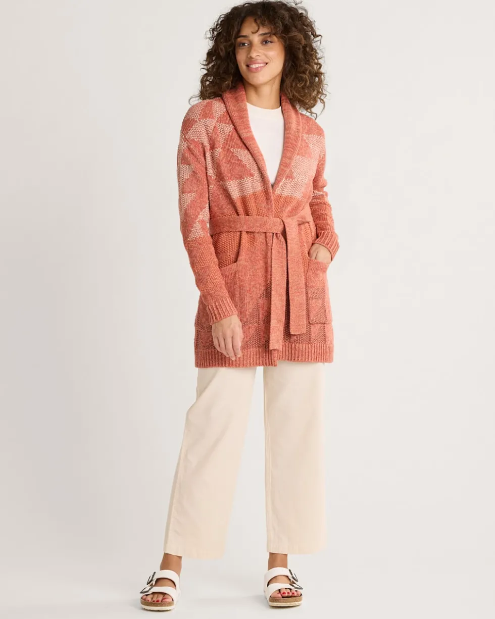 WOMEN'S MONTEREY BELTED COTTON CARDIGAN