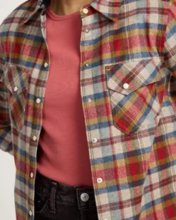 WOMEN'S PLAID GAMBLER SHIRT