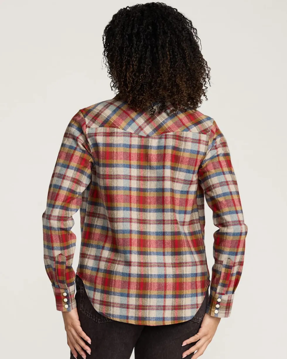 WOMEN'S PLAID GAMBLER SHIRT