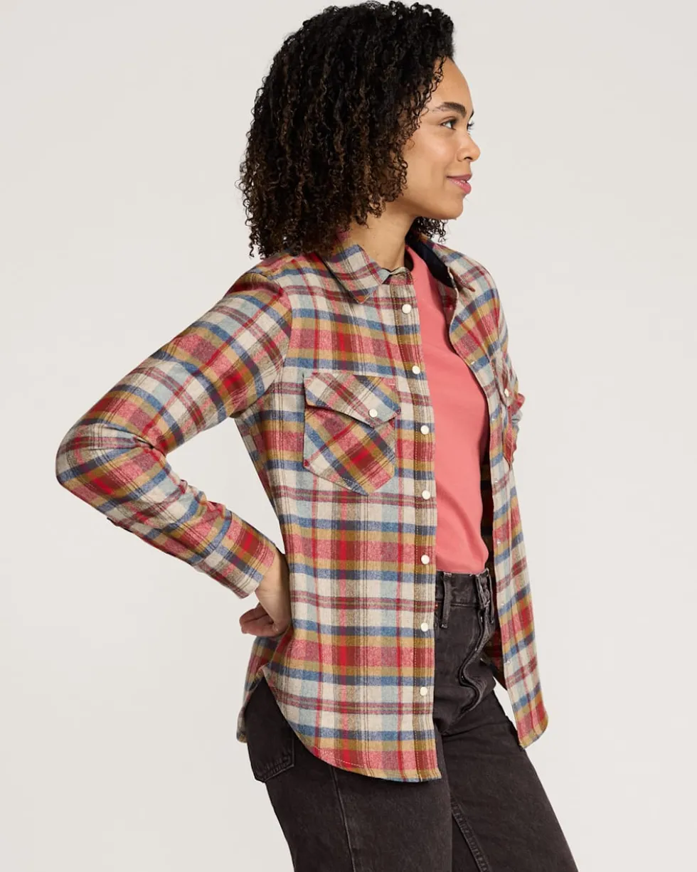 WOMEN'S PLAID GAMBLER SHIRT
