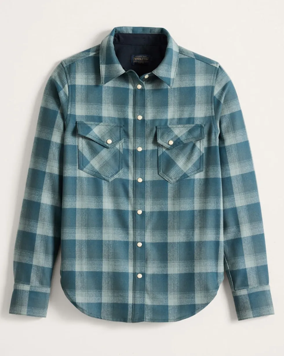 WOMEN'S PLAID GAMBLER SHIRT