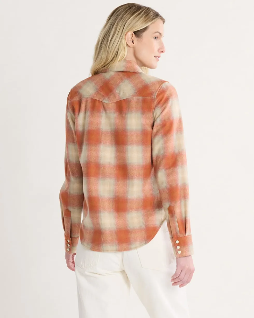 WOMEN'S PLAID GAMBLER SHIRT