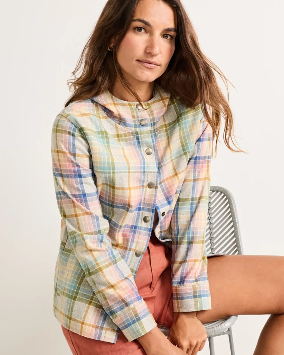 WOMEN'S PLAID TRAILSIDE WOOL HOODIE