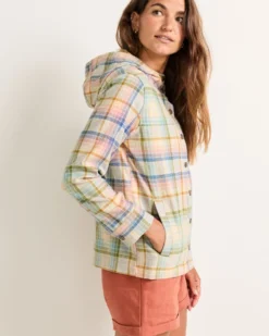 WOMEN'S PLAID TRAILSIDE WOOL HOODIE