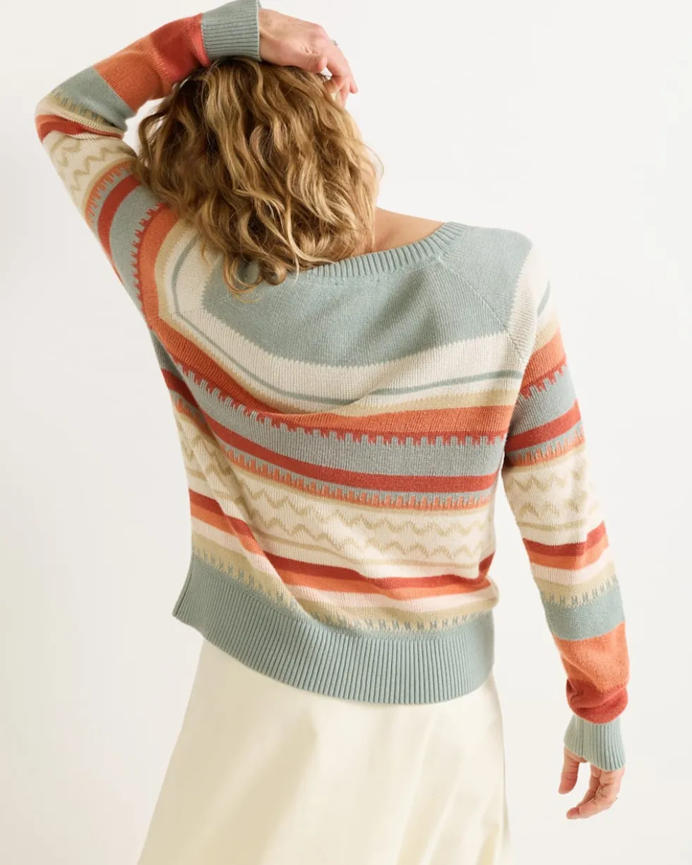 WOMEN'S RAGLAN COTTON SWEATER