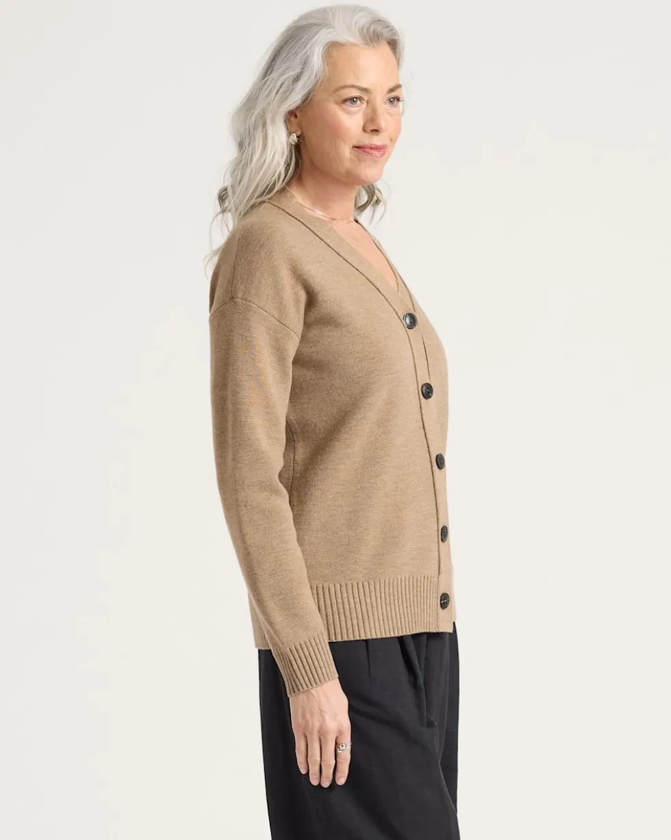 WOMEN'S RELAXED MERINO CARDIGAN