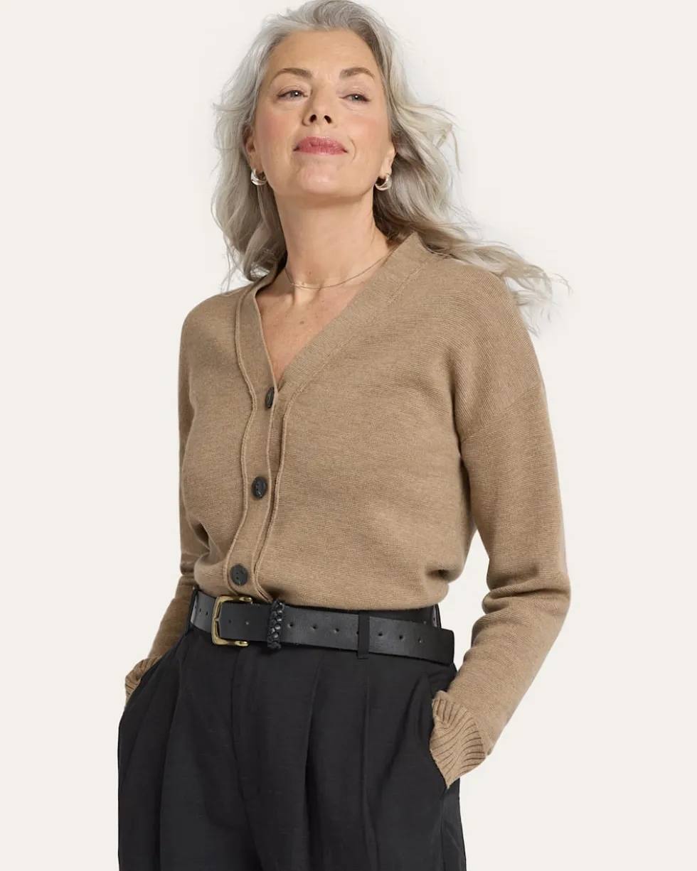 WOMEN'S RELAXED MERINO CARDIGAN