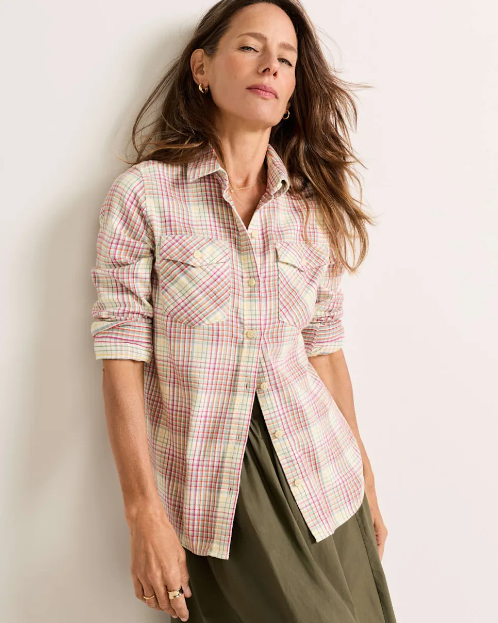 WOMEN'S RILEY PLAID FLANNEL SHIRT