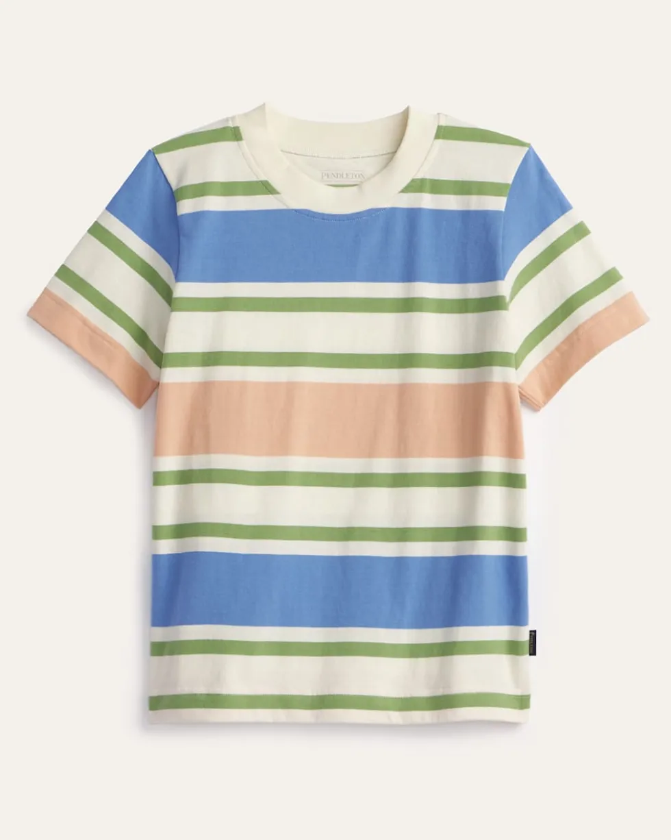 WOMEN'S SHORT-SLEEVE DESCHUTES STRIPE TEE