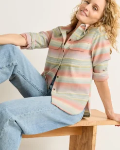 WOMEN'S STRIPE BOARD SHIRT