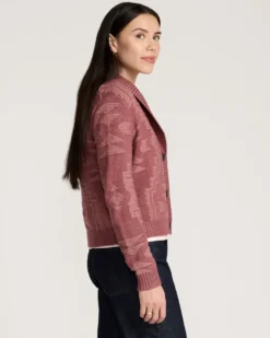WOMEN'S TEXTURED COTTON CARDIGAN
