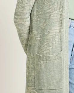 WOMEN'S TEXTURED DUSTER CARDIGAN