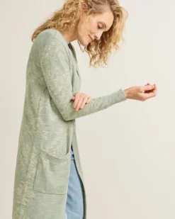 WOMEN'S TEXTURED DUSTER CARDIGAN
