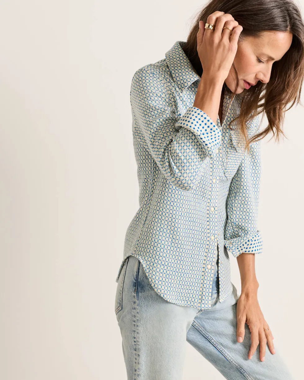 WOMEN'S TEXTURED WOOL GAMBLER SHIRT