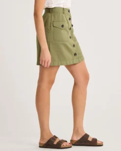 WOMEN'S UTILITY COTTON/LINEN SKIRT