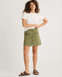 WOMEN'S UTILITY COTTON/LINEN SKIRT