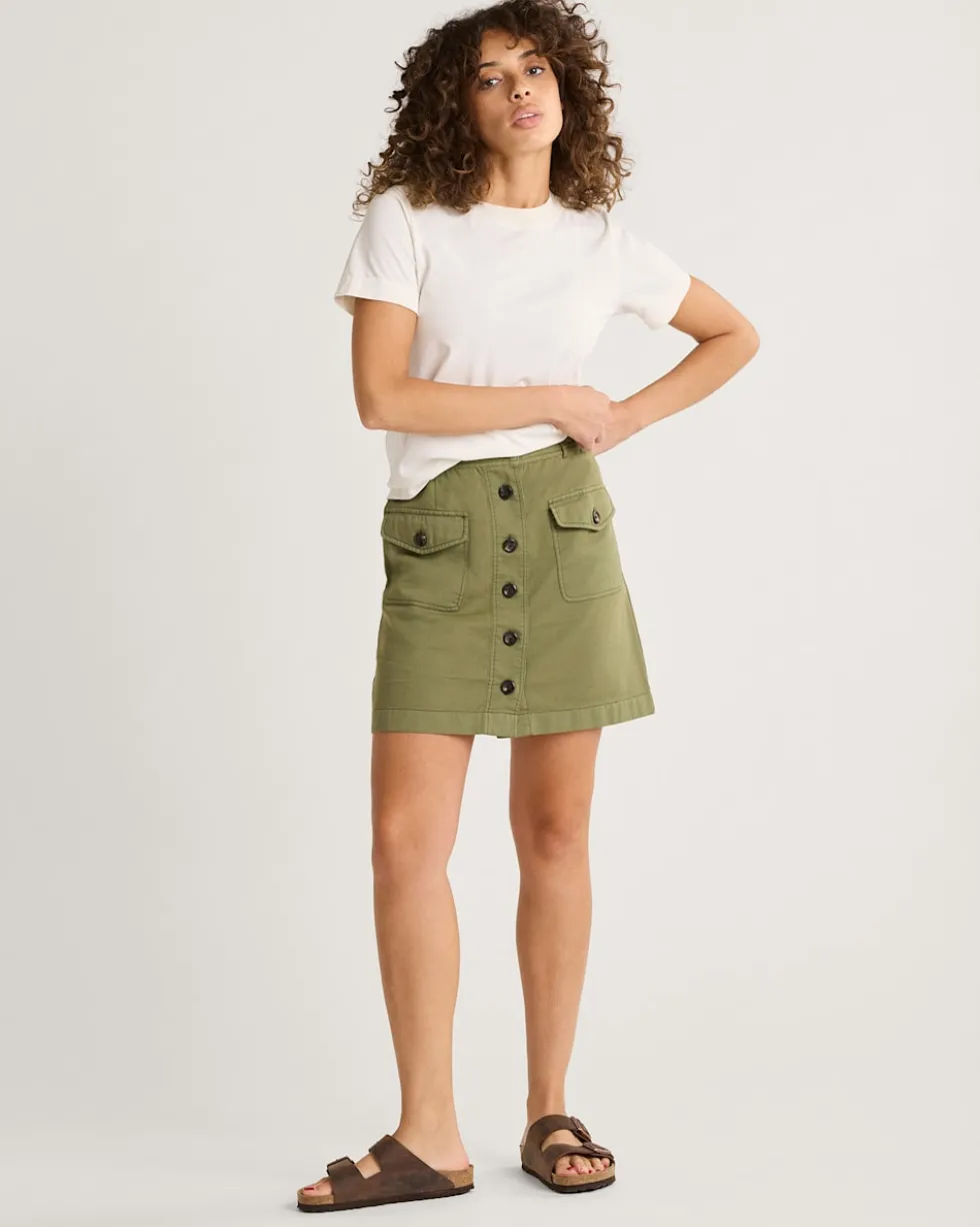 WOMEN'S UTILITY COTTON/LINEN SKIRT