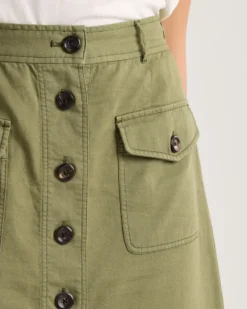 WOMEN'S UTILITY COTTON/LINEN SKIRT