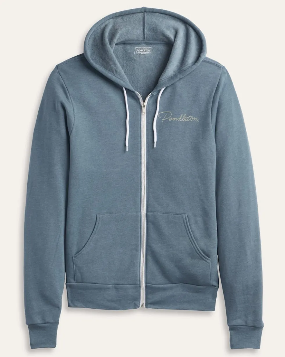 WOMEN'S WESTERN GRAPHIC ZIP HOODIE