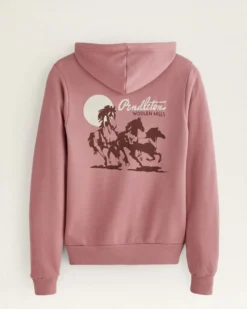 WOMEN'S WESTERN GRAPHIC ZIP HOODIE