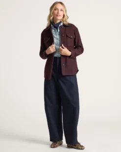 WOMEN'S WOOL SHIRT JACKET