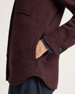 WOMEN'S WOOL SHIRT JACKET